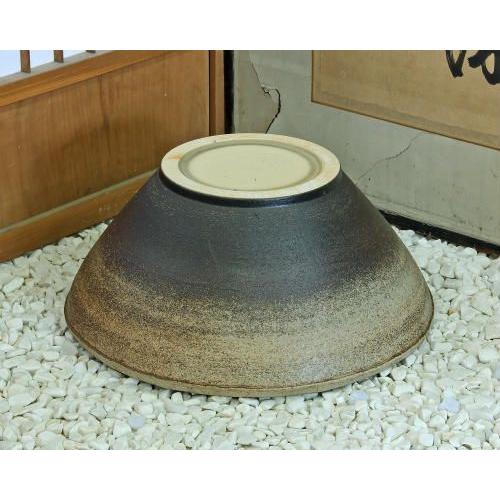 ポイント8倍]信楽焼 睡蓮鉢 コゲ釉窯肌 17号 陶器 メダカ鉢 おしゃれ