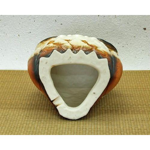 ポイント5倍]信楽焼 光が透ける照明 フクロウ 7号 白 ふくろう 梟 陶器