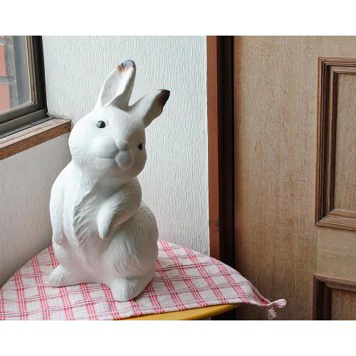 ポイント5倍]信楽焼 光が透ける照明 立 うさぎ 12号 ウサギ兎 陶器