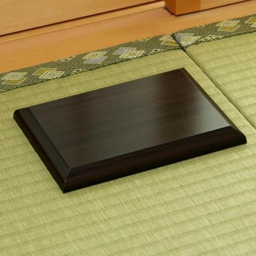 メール便対応] 木製 高級黒丹 花台 6号 台 敷物 敷板 生け花