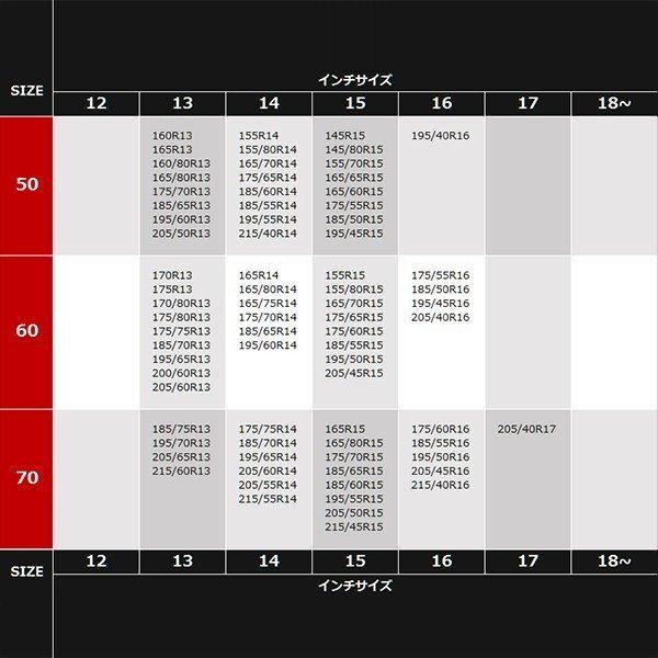 タイヤチェーン スノーチェーン 12mm 金属 亀甲型 60サイズ 185/70R13 175/70R14 185/65R14 195/60R14 175/65R15 175/60R15 185/55R15｜mugen-yell｜04