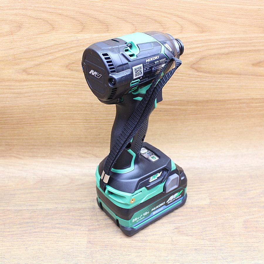 【未使用品】 ハイコーキ HIKOKI 日立 工機 コードレス インパクト ドライバー WH36DC(2XPSZ)(B) ストロングブラック 黒 【戸田店】 未使用）HiKOKI/ハイコーキ WH36DC(2XPSZ)36Vマルチボルト充電式