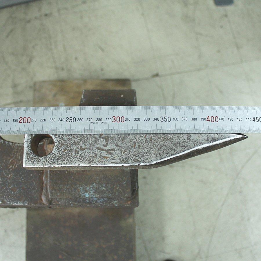 アンビル 金床 レールアンビル 自作品 台付き ハンマー付き : 無限堂
