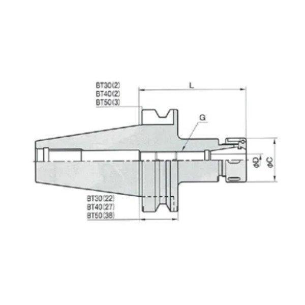 未使用)大東精工/DAITO BT40-CCH16-120 ミーリングチャック 未使用)大東精工/DAITO BT40-CCH16-120 ミーリングチャック