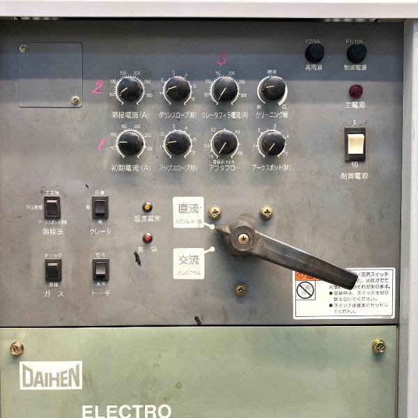 DAIHEN ダイヘン 交直両用TIG溶接機 COMPA200S AES-200(S-1) 中古品 1991年製 200V DAIHEN/ダイヘン AES-300 S-2 300A インバータ制御式交直両用パルスTIG
