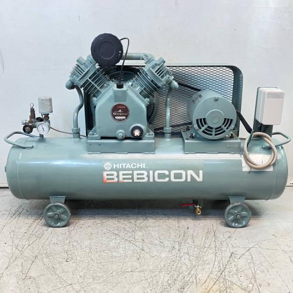 HITACHI 静音コンプレッサー HITACHI/日立 2.2P-9.5V6 2.2kW/3馬力 給油式 レシプロコンプレッサー