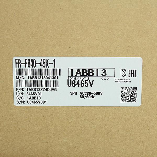 未使用)三菱電機 FR-F840-45K-1 インバータ 2018年製 FREQROL 未使用)三菱電機 FR-F840-45K-1 インバータ 2018年製 FREQROL