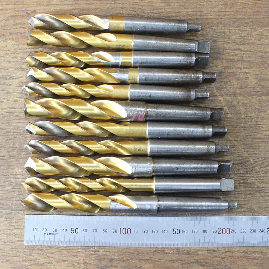 22本セット☆グーリング/ナチ他 φ15.0〜23.0mm テーパーシャンクドリル