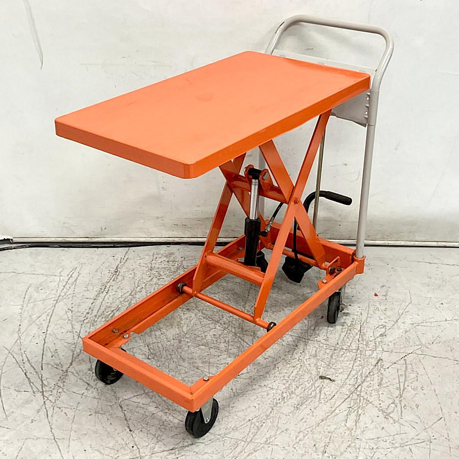 ハマコS.S/浜田工業 150kg 油圧足踏式テーブルリフト台車 : 無限堂