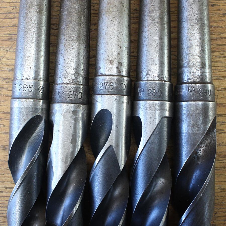 12本セット☆ナチ他 φ24.0〜29.0mm テーパーシャンクドリル MT3 : 無限