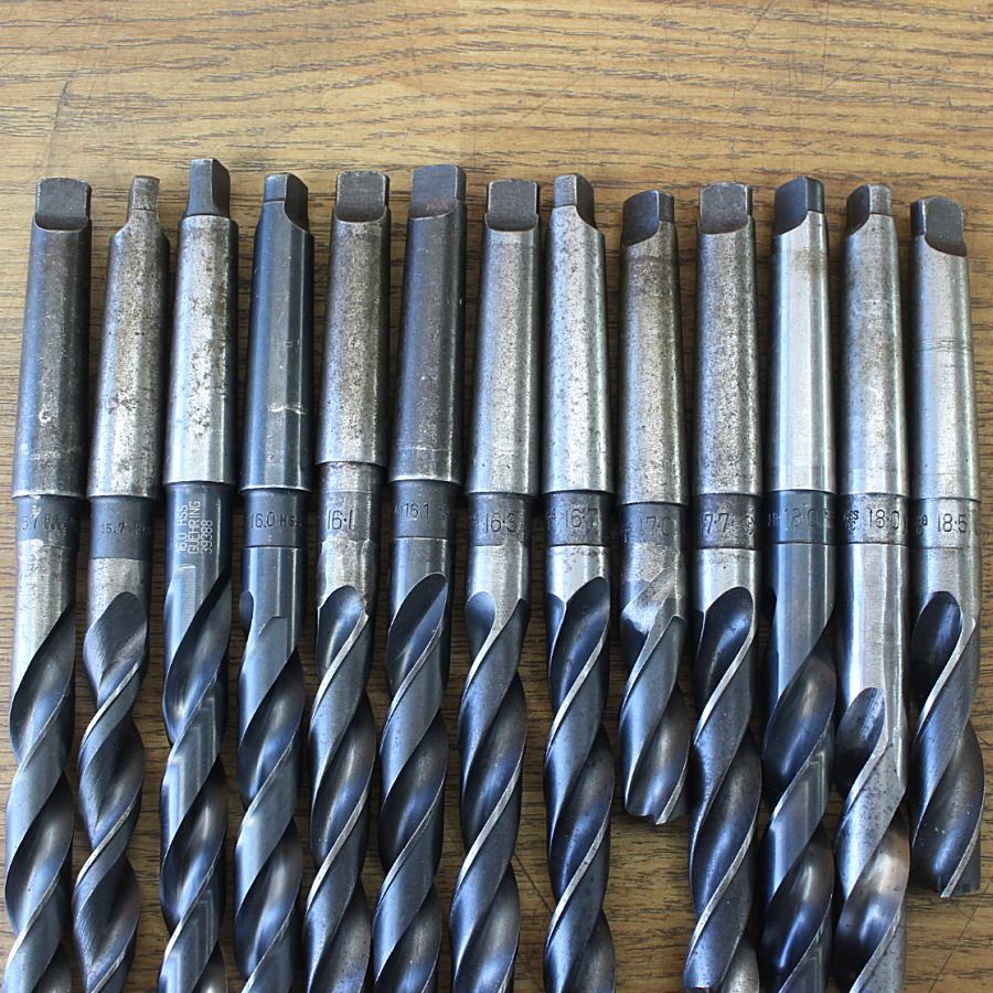 26本セット☆ナチ/コベルコ他 φ15.7〜23.0mm テーパーシャンクドリル