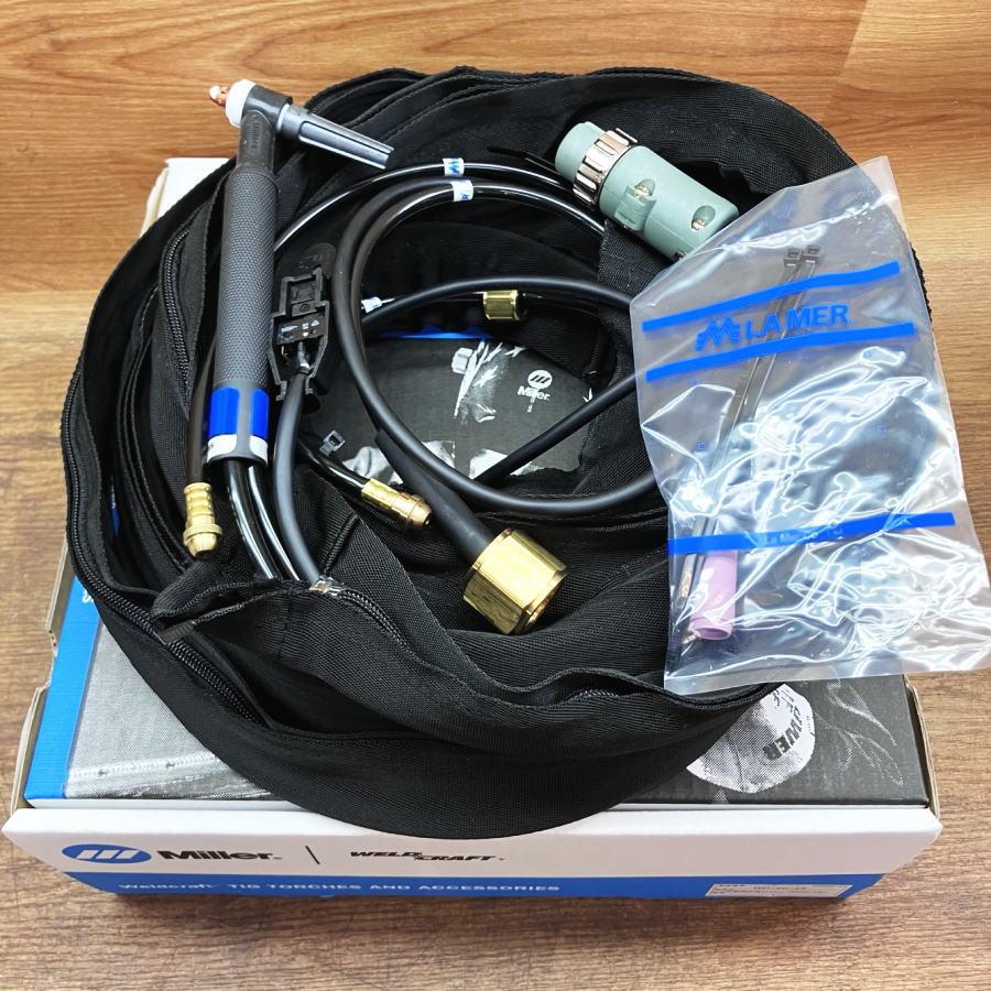 未使用）Miller ミラー WP-20-25 手動用 水冷トーチセット 250amp 7.6m 