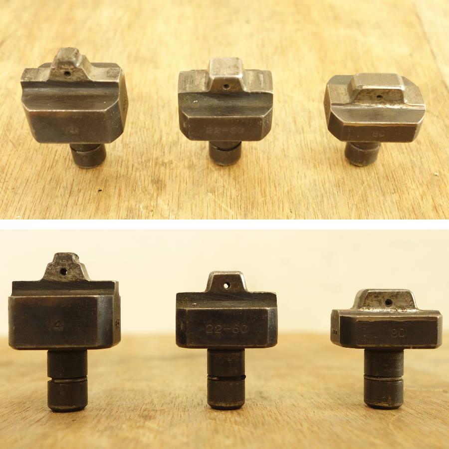 端子圧着油圧式工具 泉精器 9号K型 ケース付き 端子サイズ14㎟～100㎟まで 現状品］ IZUMI/泉精器製作所 9号S 14sq 〜80sq 端子圧着油圧式手動