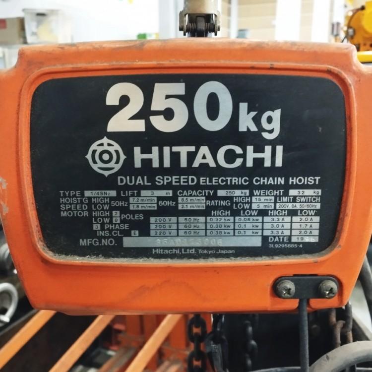 配送は要相談］日立 500kg ジブクレーン 250kg電動チェーンブロック