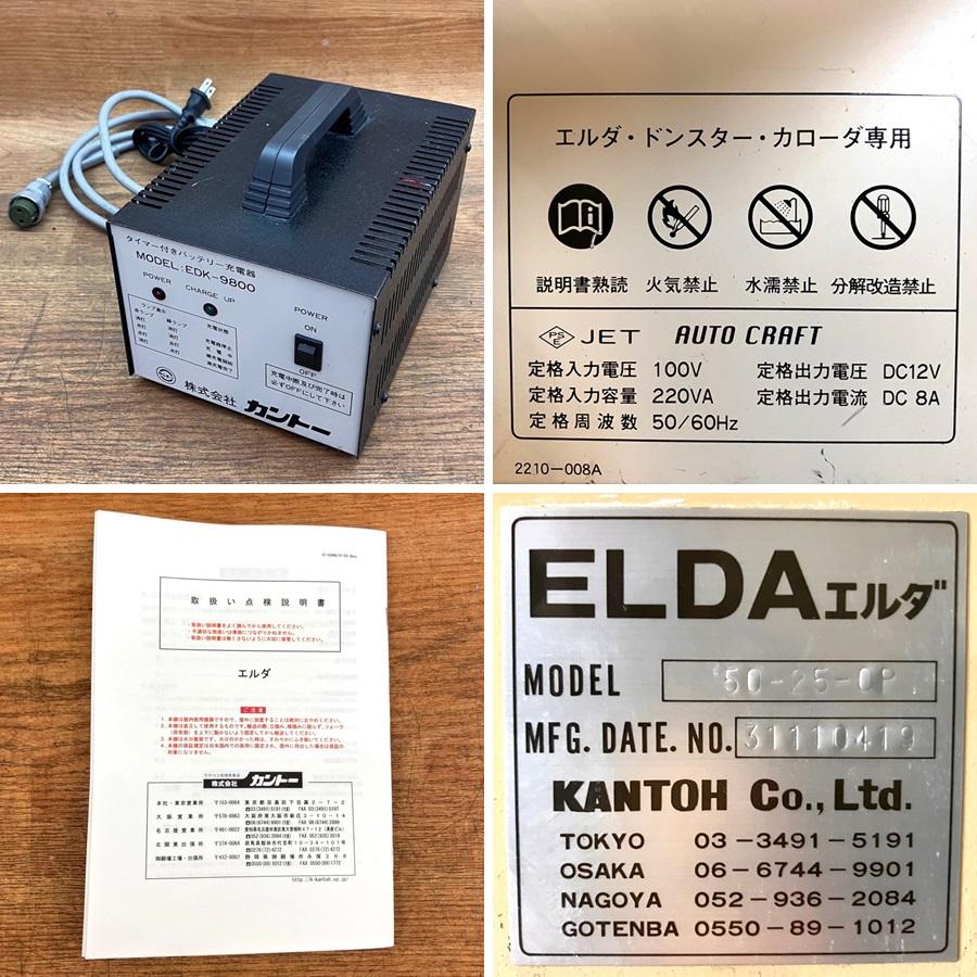 配送は要相談］カントー 50-25-OP 電動トラバーリフト ELDA 高揚程型