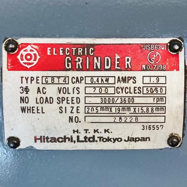 HITACHI/日立工機 GBT4 205mm 両頭グラインダー 台付き 3相200V : 無限 