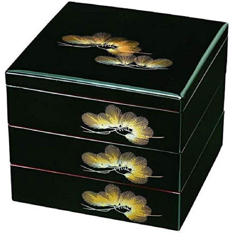 最大77%OFFクーポン黒内朱 若松 三段重 食器、グラス、カトラリー