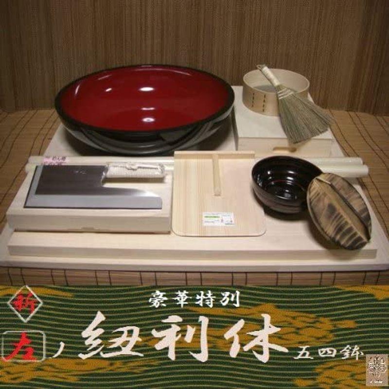 そば打ち道具セット　蕎麦打ち そば打ち五点セット L 36cmこね鉢 5〜6人前 DVD付き 蕎麦打ち