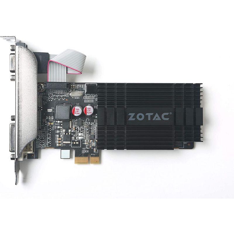 ZOTAC GeForce GT 710 1GB DDR3 PCIE x 1、DVI、HDMI、VGA、ロー