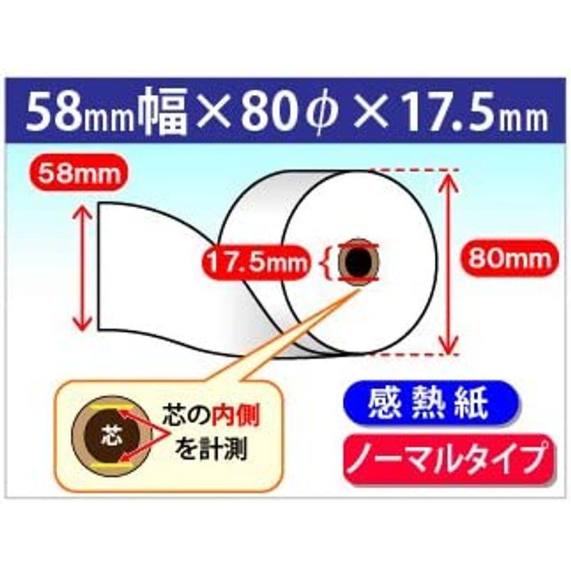 東芝テック　ST-5500　ST-5502-83　ST-5600　ST-5700シリーズ対応汎用感熱レジロール紙（80巻パック）