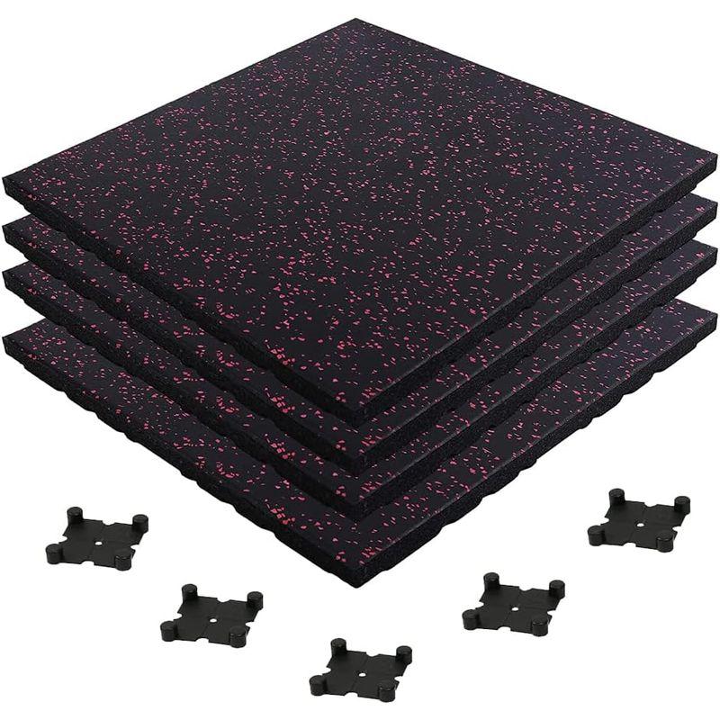 【メール便】 輝力士 ジムマット 防音マット トレーニングマット ゴムマット 運動器具マット 硬度60?65 50cm*50cm 20mm 連結パーツ付き 【9077381422】(32501円)