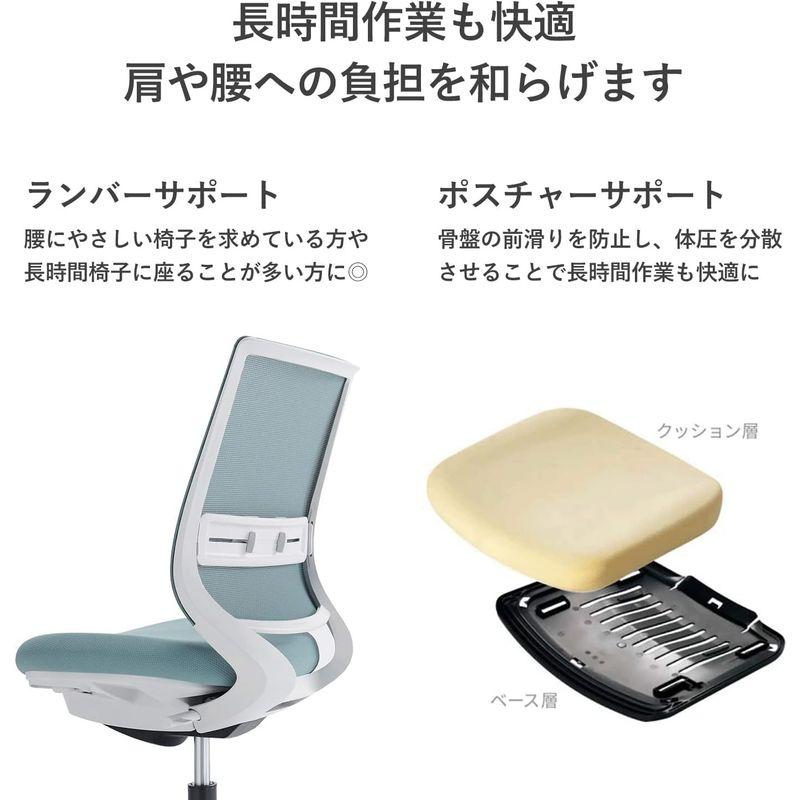 【推し】 コクヨ ミトラ2 Mitra2 チェア オフィス ホワイト脚 アディショナルバック L字肘 メッシュタイプ 本体/ホワイトグレー 背・座/ラ 【1257406005】(45022円)