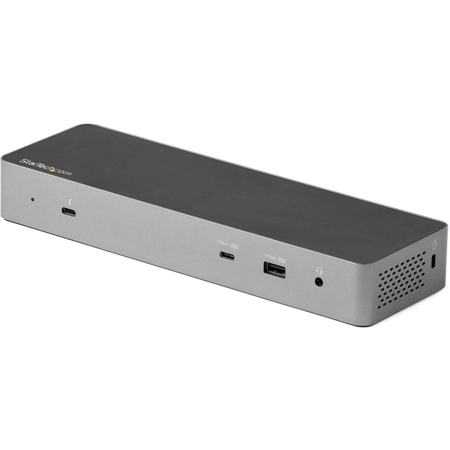 お手軽価格で贈りやすい StarTech.com Thunderbolt 3 ドック／USB-C互換サンダーボルト3ドッキングステーション／4K60Hzデュアルモニタ(Dis その他周辺機器