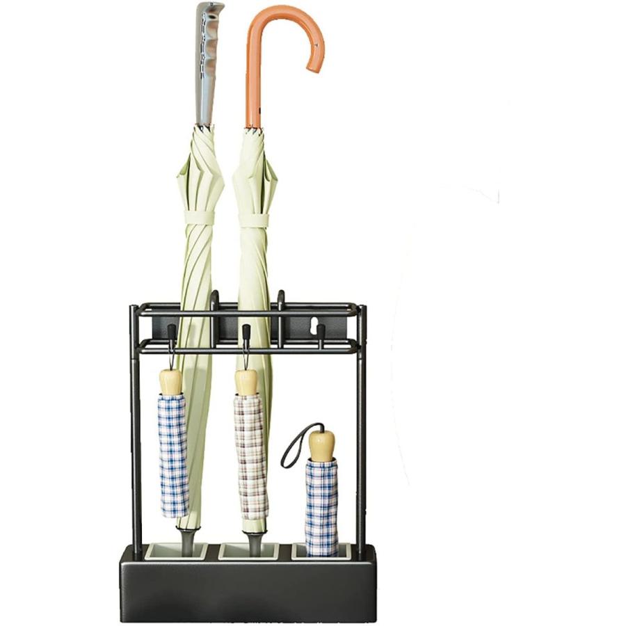 傘立て コンパクト おしゃれ アイアン シンプル て Mugenストアの傘立て コンパクト 創造的な壁に取り付けられた傘収納 て 水受け取り外し可能 かさたて 長傘 折りたたみ Mugenストア