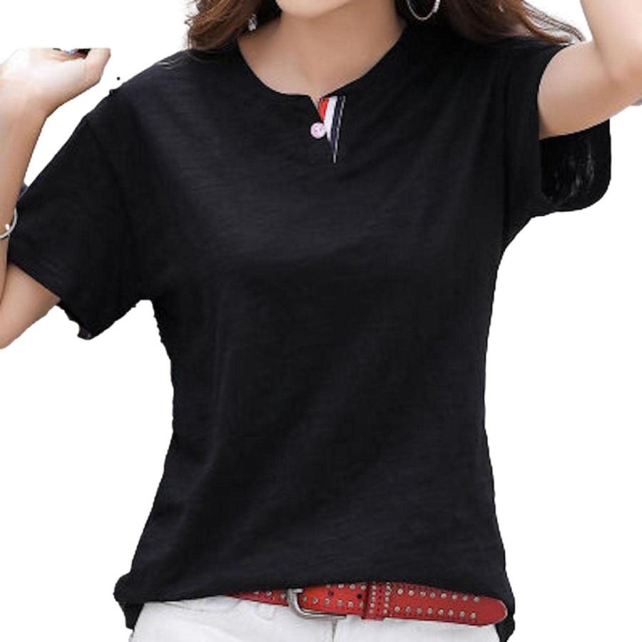 22新商品 カットソー デザイン アクセント インナー 無地 半袖 レディース Tシャツ レイルアナ 丸 かっ おしゃれ かわいい 人気 Uネック シャツ 襟 Tシャツ アンダーシャツ Www We Job Com