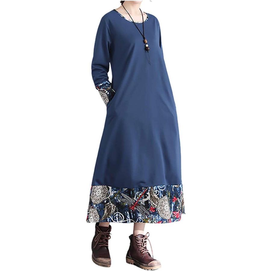 特価 秋物 秋 春物 春 可愛い オシャレ ワンピース チュニック 長袖 柄 小花 重ね着風 エムエルーセ 冬 長 ユッタリ 可愛い かわいい カワイイ アウトドアサンダル Www We Job Com