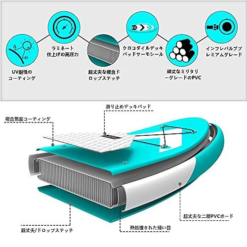 CalmMax インフレータブル スタンドアップパドルボード サップボード Amazon | CalmMax インフレータブル スタンドアップパドルボード