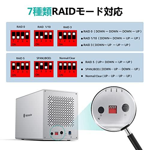 2025 [RAID機能]Yottamaster (5Bay) HDDケース 3.5インチ USB3.0 Type