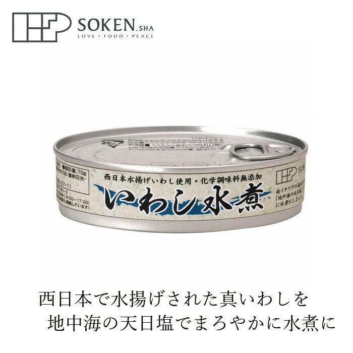 缶詰 創健社 いわし水煮 100g(固形量70g) 購入金額別特典あり 正規品