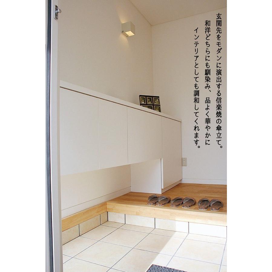 傘立て より羽ふくろう四角 2-2947 信楽焼 : むぎむぎ工房 Yahoo!店
