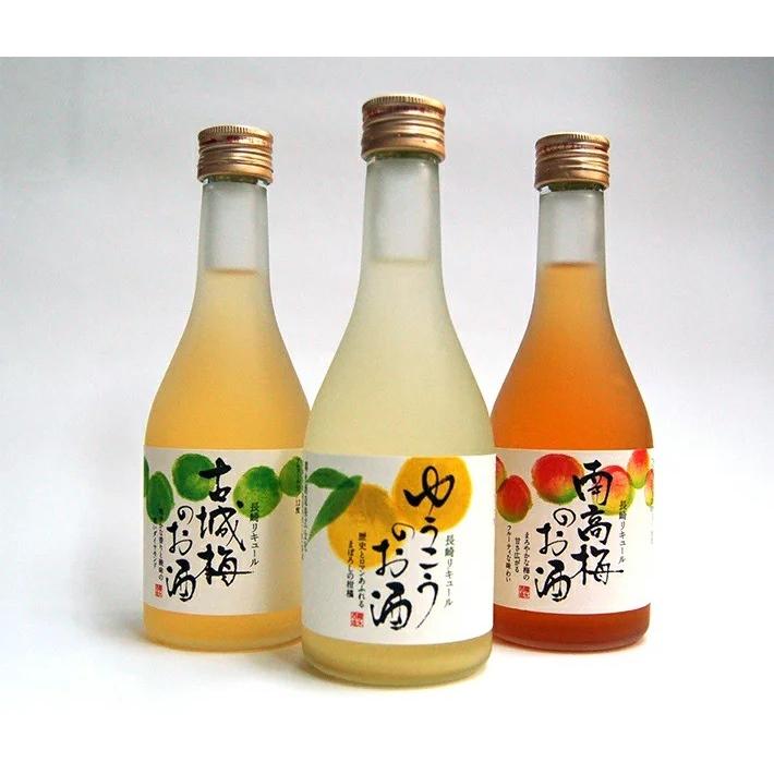 長崎フルーツのお酒小瓶3本セット お中元 ゆうこうのお酒 古城梅のお酒 南高梅のお酒300 おのし 包装無料箱代サービス Furuutukobin3hon 霧氷酒造 通販 Yahoo ショッピング