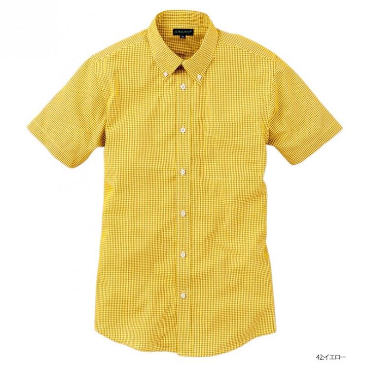 メンズ シャツ 半袖 ギンガムチェックシャツ レディース 抗菌消臭