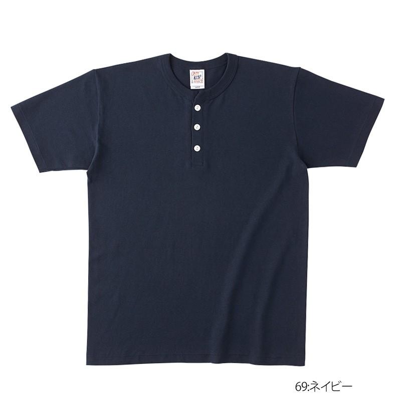 ヘンリーネック Tシャツ 半袖 メンズ レディース 6.2オンス 白 黒 カーキ ブランド 半袖Tシャツ メンズTシャツ カジュアル おしゃれ 30代 40代 50代 60代 oe1120 | CROSS & STITCH | 12