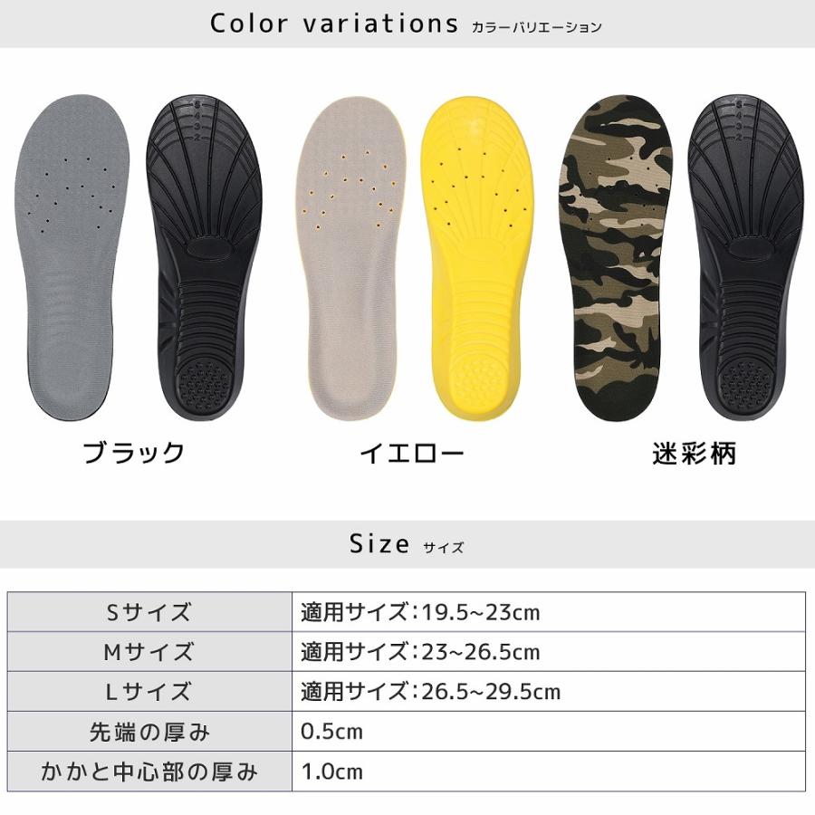 インソール アーチサポート 扁平足 土踏まず 人体工学設計 衝撃吸収