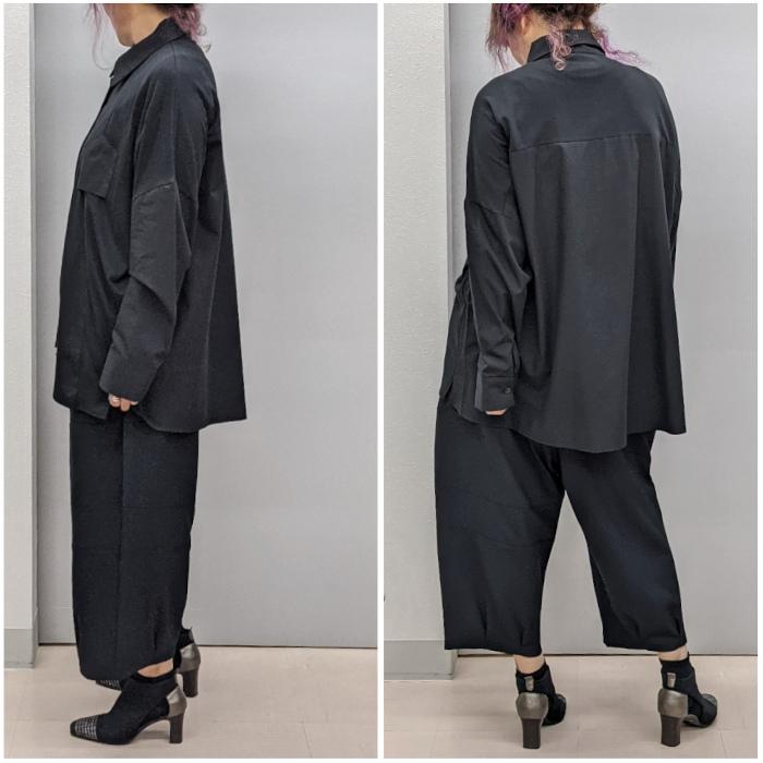 バイカラー異素材ブラウス 夢地哉 mujiya fashion : レディース バイカラー異素材ブラウス 夢地哉 mujiya fashion : レディース