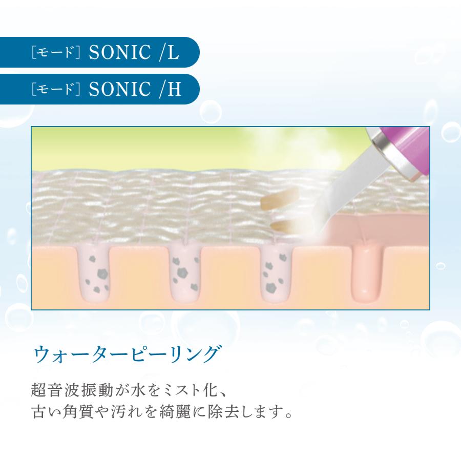 ボディ・フェイスケア Aqua Esthe Sonic 2 アクアエステソニック2 超音波イオンピーリング ウォーター