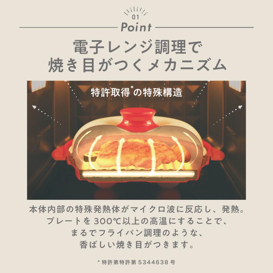 2個セット BRUNO監修 レンジメート プロ バイ ブルーノ RANGEMATE PRO by BRUNO 電子レンジ専用調理器具 レシピ付き レンジで焼き魚 送料無料 ポイント消化の画像
