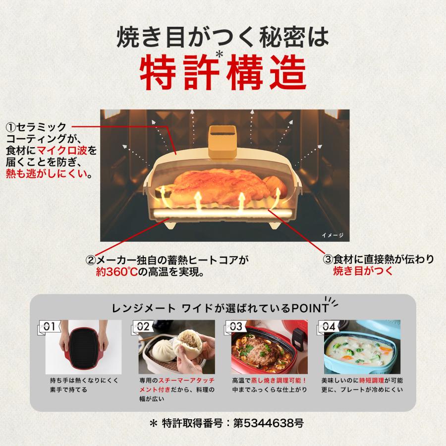 RANGEMATE（レンジメート） 新商品 公式 ワイド ウィズ スチーマー