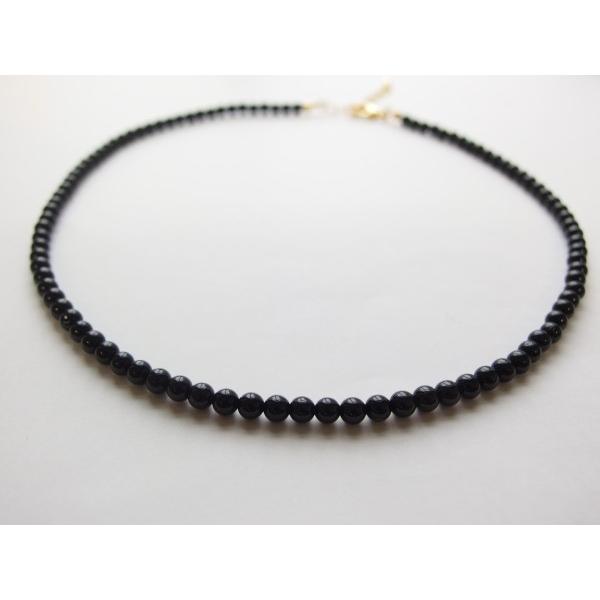 魔除け 厄除け お守り ブラックオニキス 天然石ネックレス : ビーズ