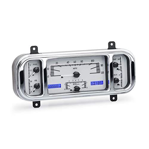 【新品訳あり】 Dakota Digital 1937-38 Chevy Car VHX Dash Gauge Instruments System， SILVER ALLOYスタイルとBLUEディスプレイ-VHX-37 C 【RIZ3668885537】(131369円)