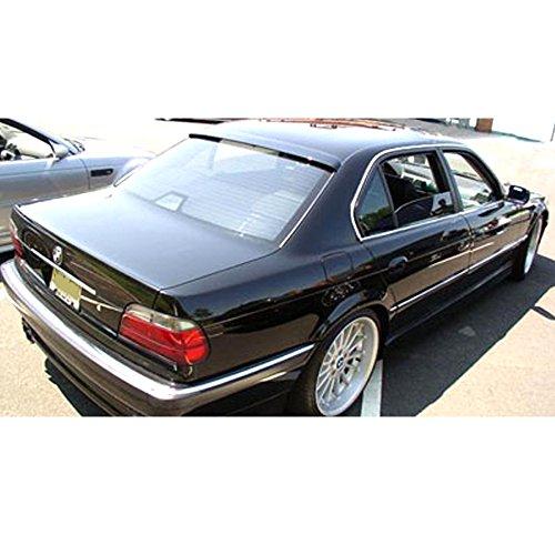 超目玉価格 IKON MOTORSPORTSルーフスポイラー1995-2001年BMW 7シリーズE 38 4ドアセダン対応塗装#244スターリングシルバー金属製ABSリアウイング