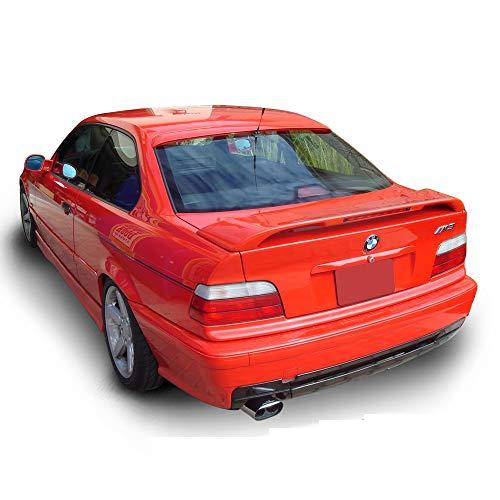 新製品情報も満載 IKON MOTORSPORTSルーフスポイラー1992-1998年BMW 3シリーズE 36 2ドアクーペ対応、ACスタイル塗装#668ジェットブラックABSリアトランクウイング