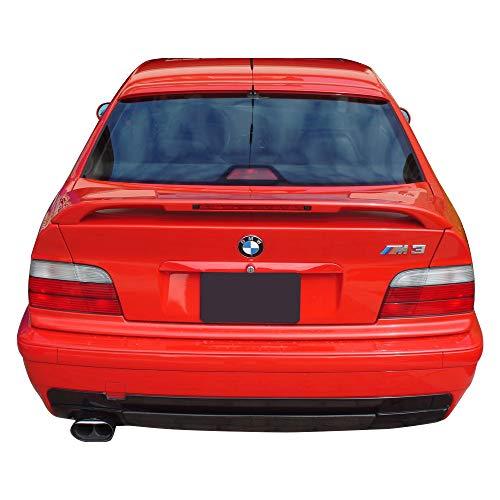 オフクーポン付 IKON MOTORSPORTSルーフスポイラー1992-1998年BMW 3シリーズE 36 2ドアクーペ対応、ACスタイル塗装#319パルメットグルエンメタリックABSリアトランクウイン