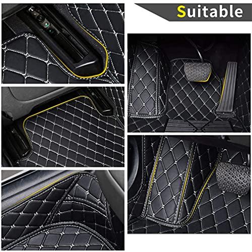 【待望★】 shunan Car Floor Mats for Titan 2004-2015 Floor Linersオートカーペット高級革防水オールウェザープロテクションフルカバレッジフルセット (ブラウン)