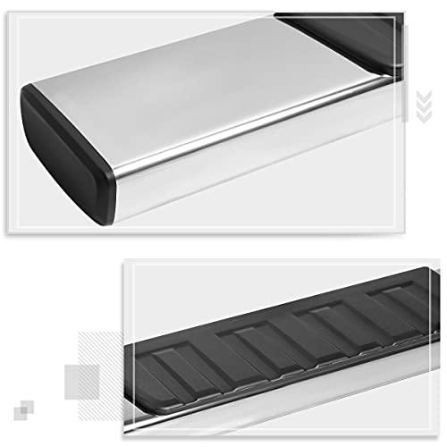 新品在庫有り 55540 PM 6Wide Nerf Bars Chrome/Black Polished Side Step Running Board for Crew Cab by EGOESWELL