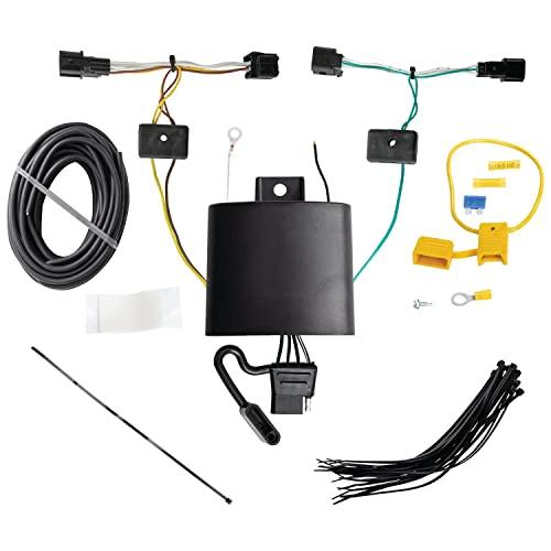 Tekonsha 118870 TOne Tow Harness Wiring Package, 4 Way Flat 2022 Hyundai Ioniq 5に対応、 Black